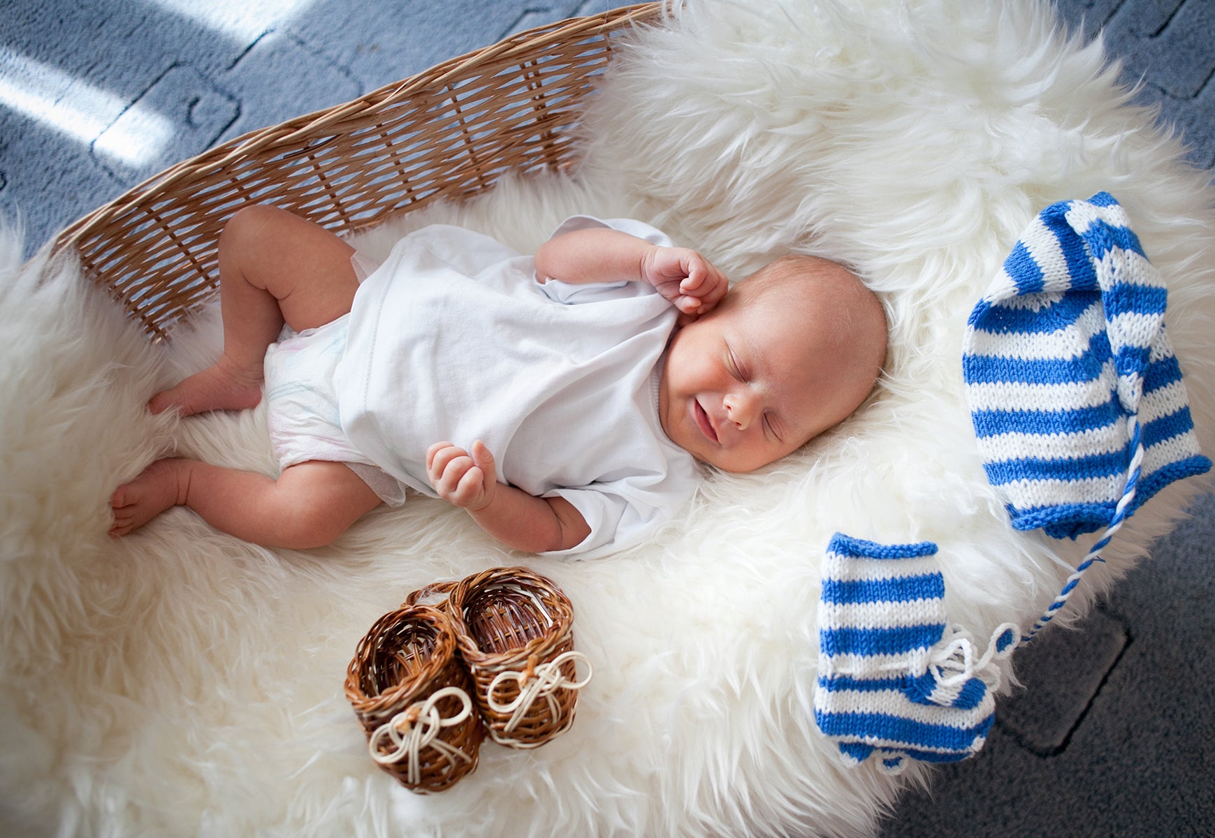 Faux Fur Blanket for infants